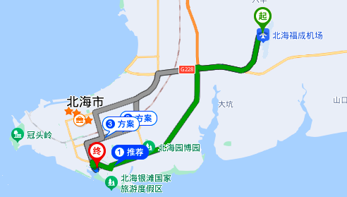 北海機(jī)場(chǎng)到銀灘國(guó)際客運(yùn)港有多遠(yuǎn),坐車怎么走
